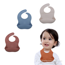 Bib de bébé imperméable BPA Bib de silicone libre